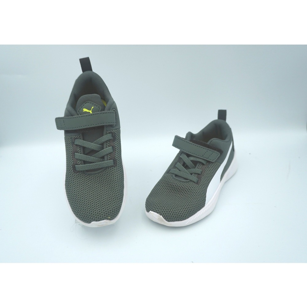 Puma Comet 2 Alt V Kids Size 10C Dark Olive Green Athletic Sneakers 192930-45